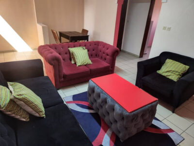 salon de l'appartement meublé de douala bali