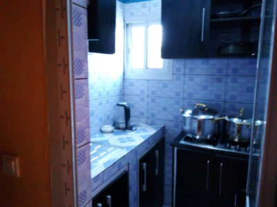 cuisine du studio meublé de douala, bonapriso-rue des impôts